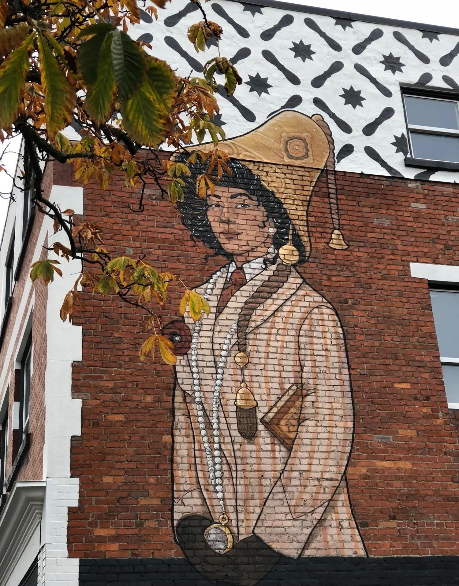 The Lady Bell mural at Bell Apartments, Victoria